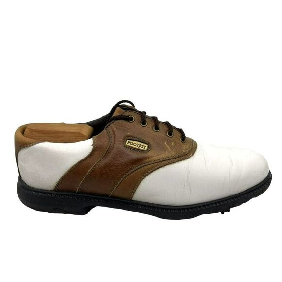Footjoy Mens 58049 Golf Shoes Super Lites Saddle Multicolor Leather Low Top 9.5N - Picture 13 of 16